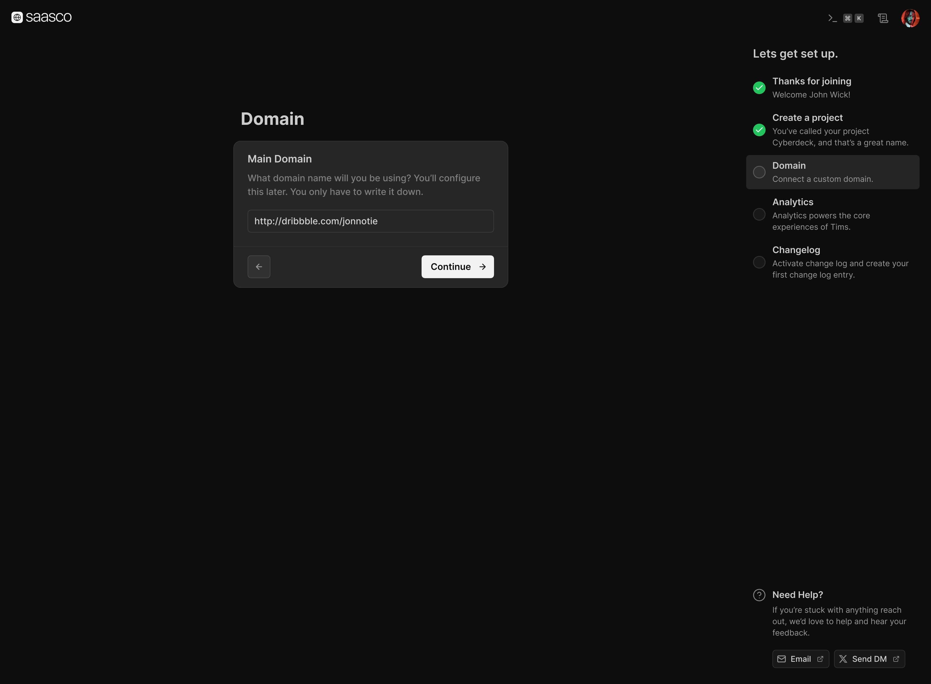 Add a domain
