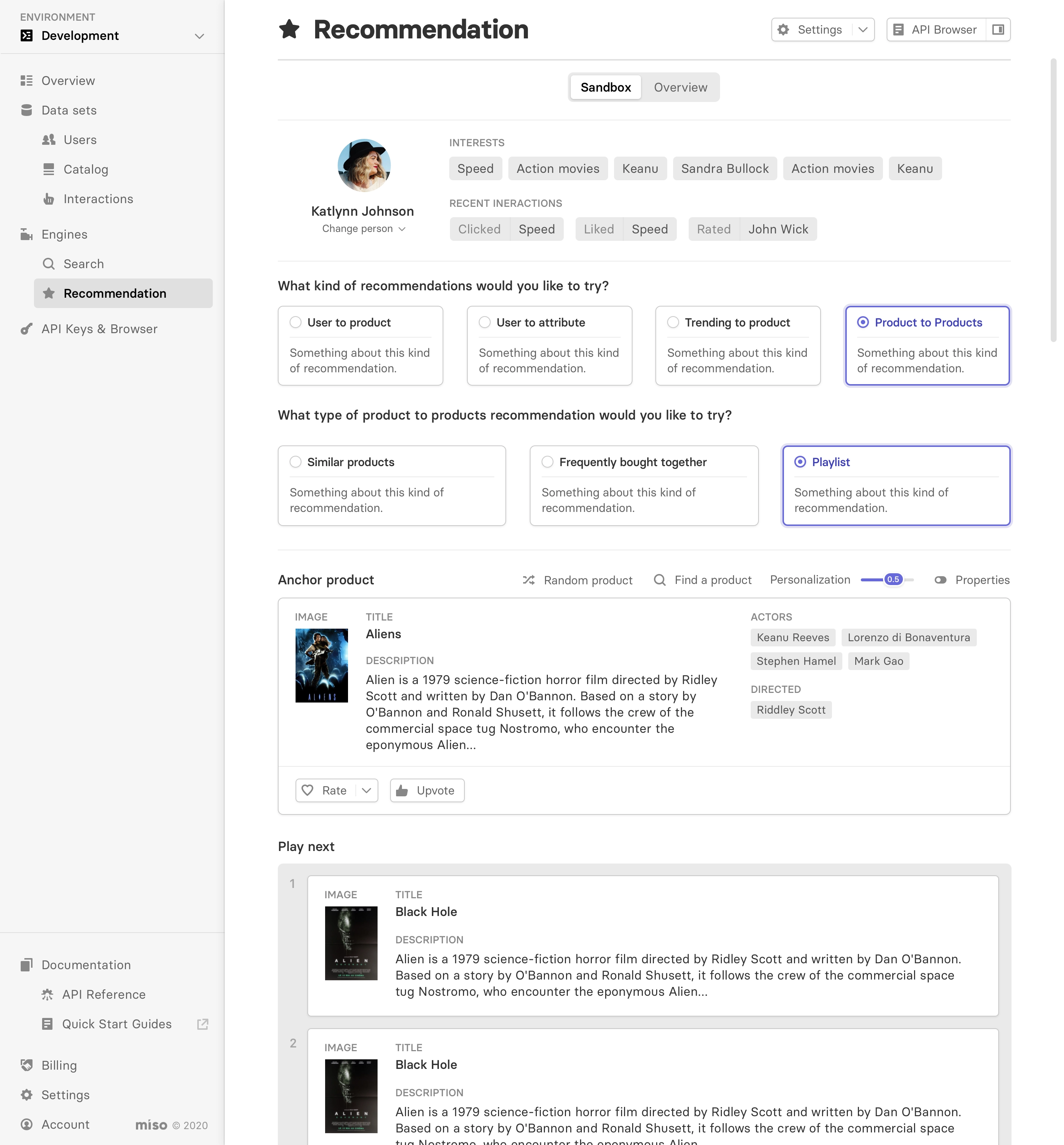 Product to product — playlist