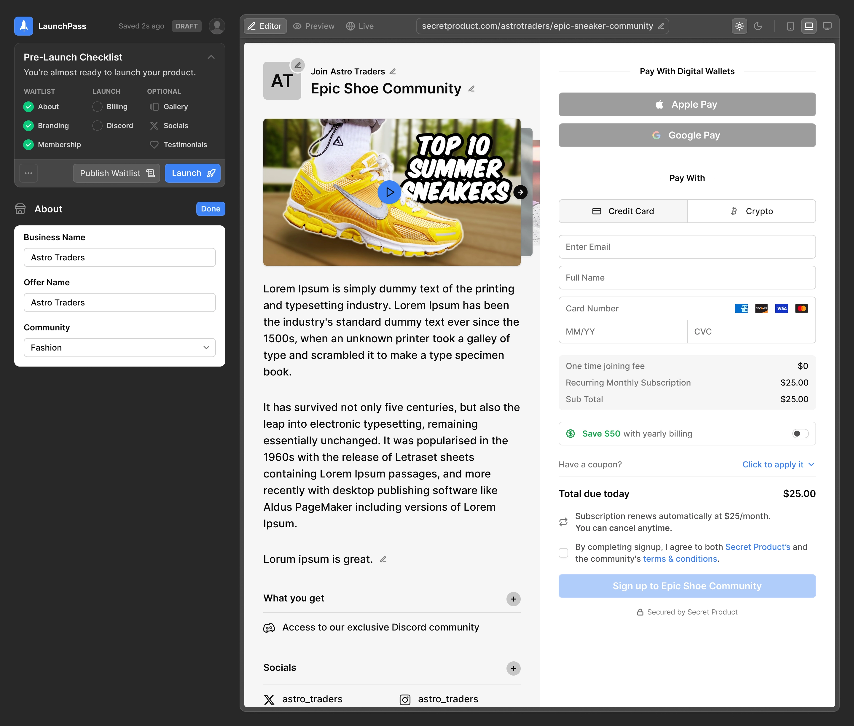 Editor — about