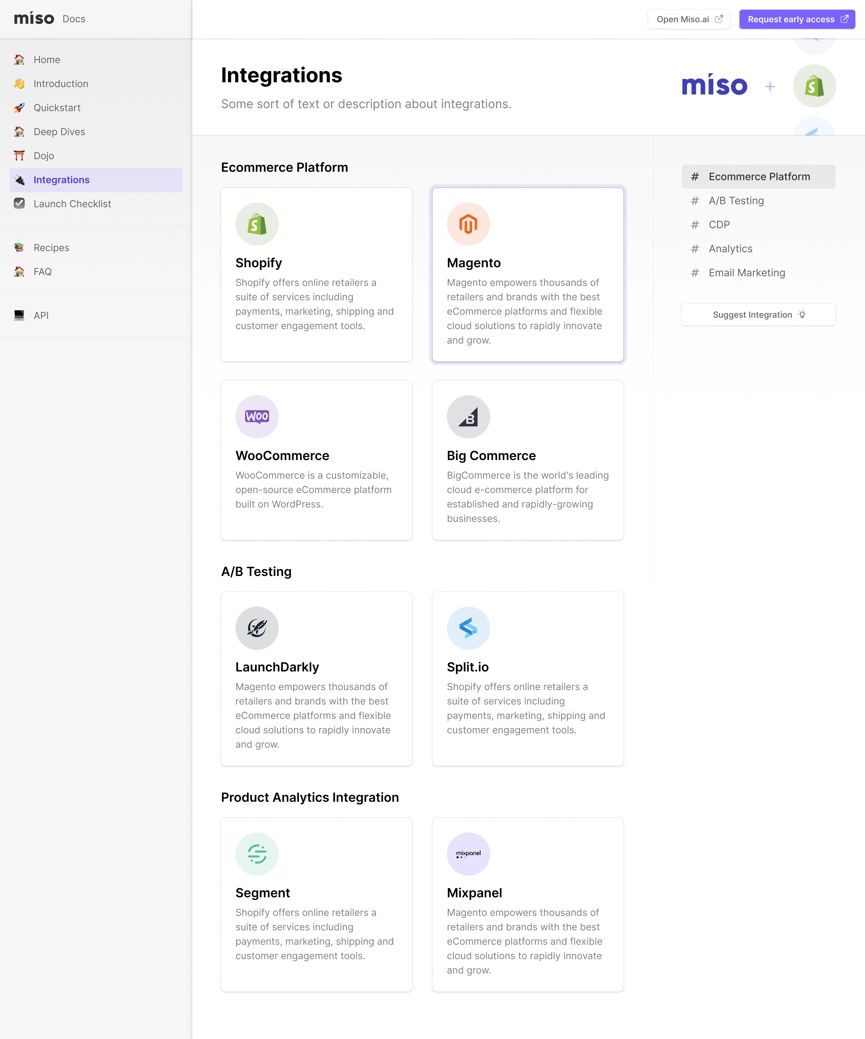 Integrations