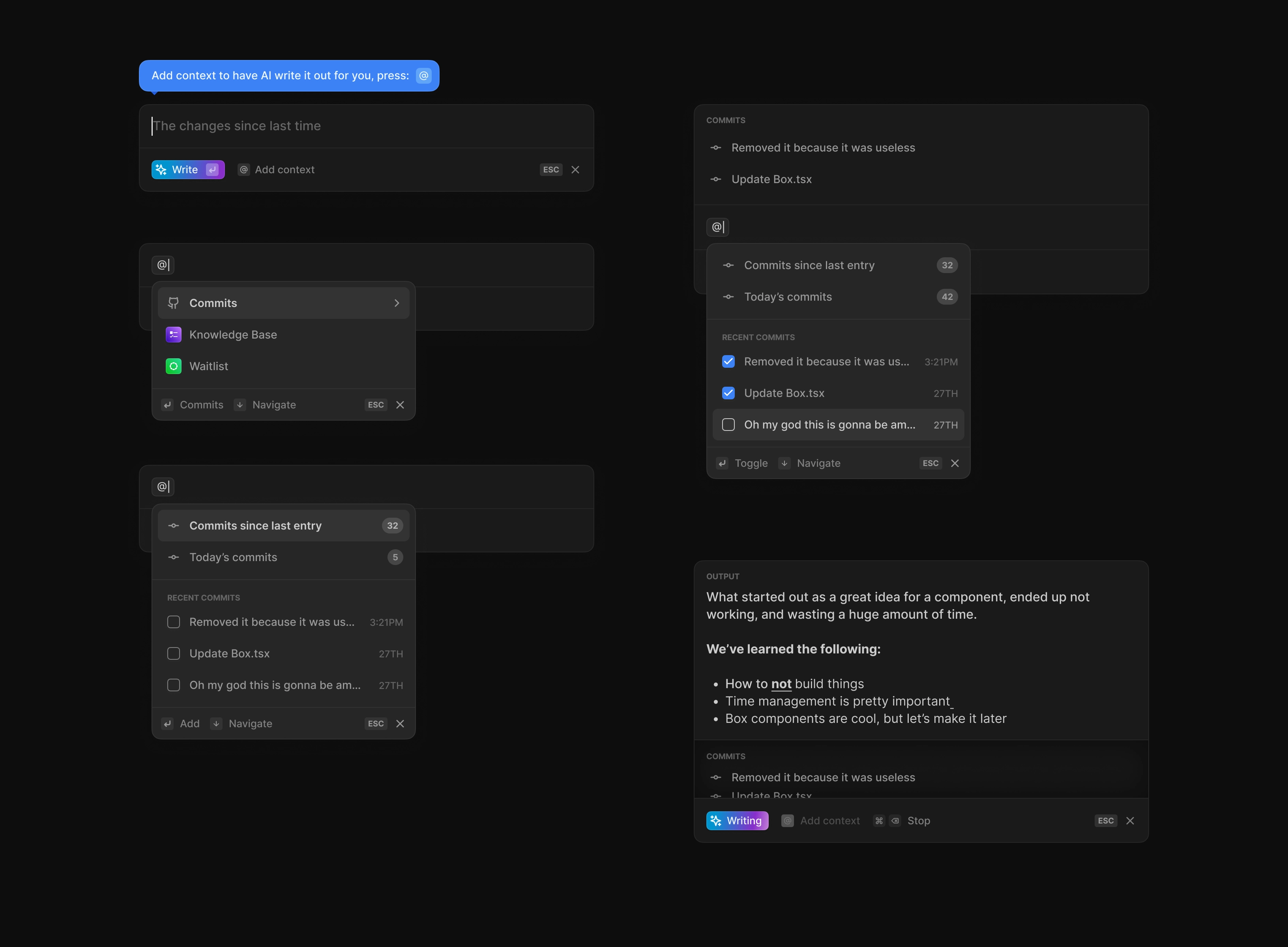 AI dialog