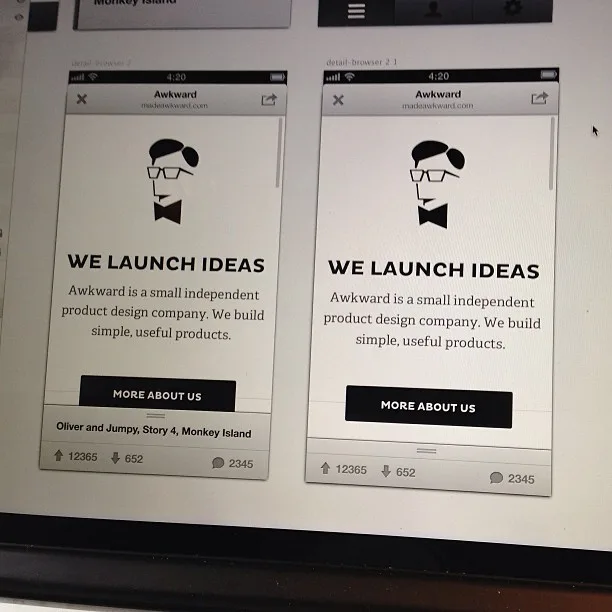 Working on an in app browser. Borrowing ideas from Twitter.