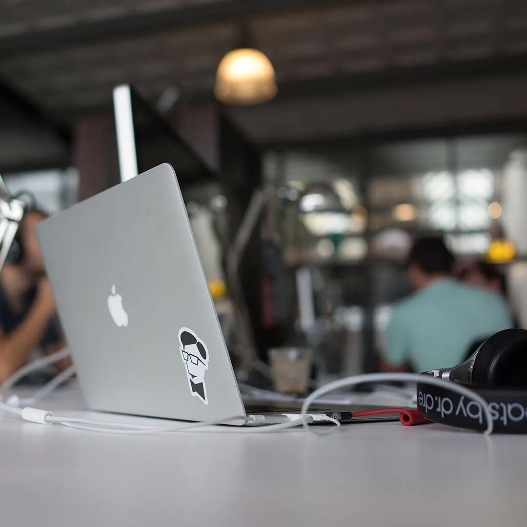 Working remotely with the Awkward sticker.
