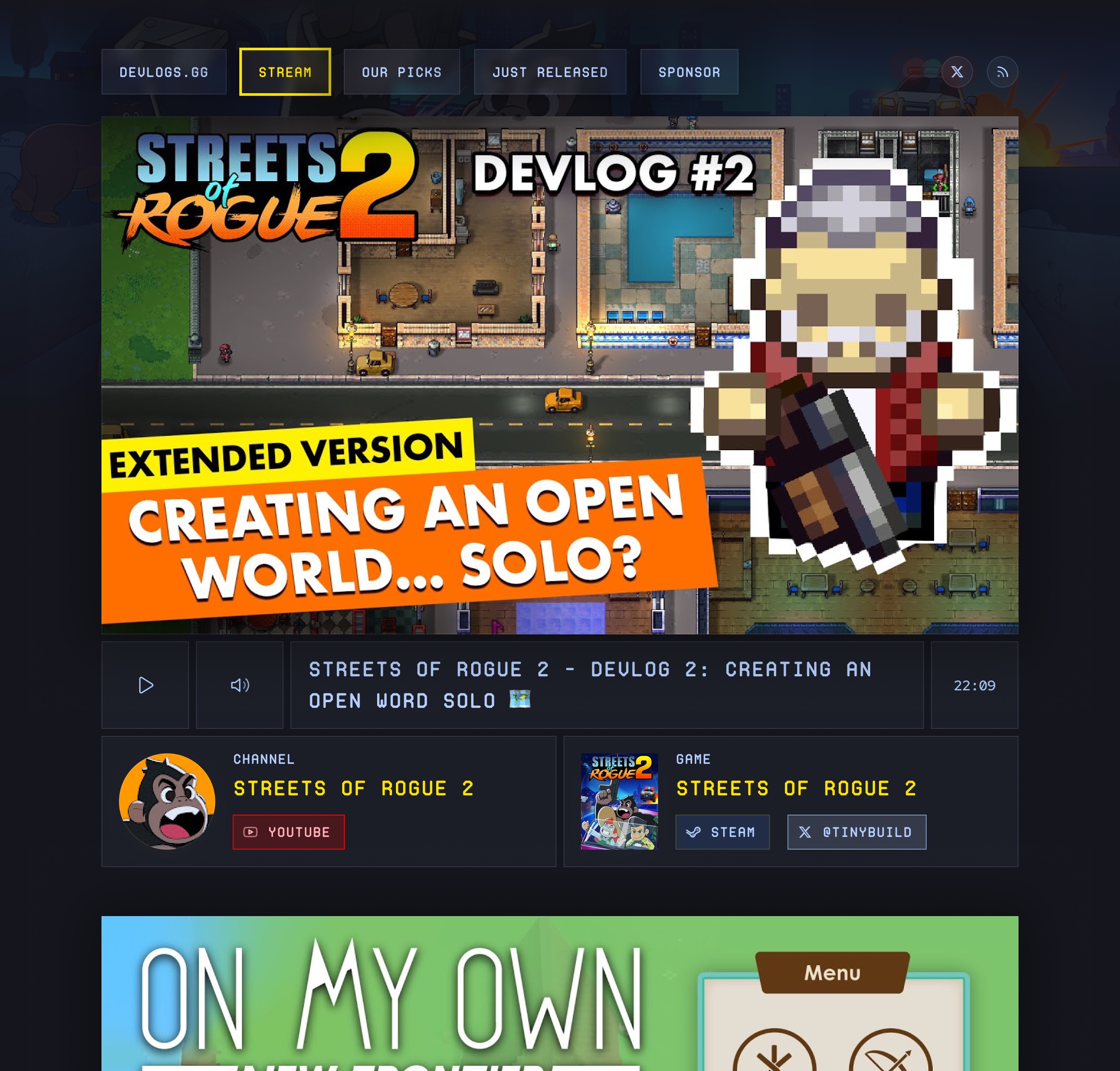 Devlogs early concept