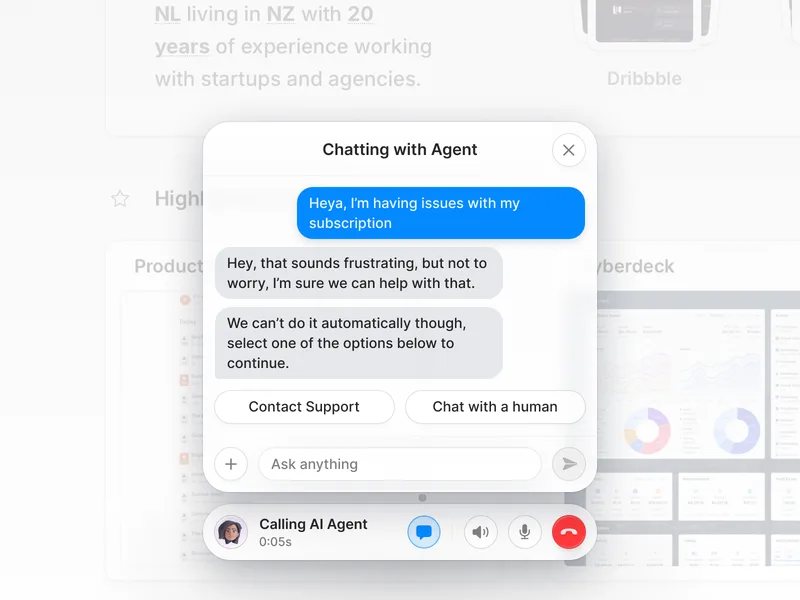 Chatting with Agent